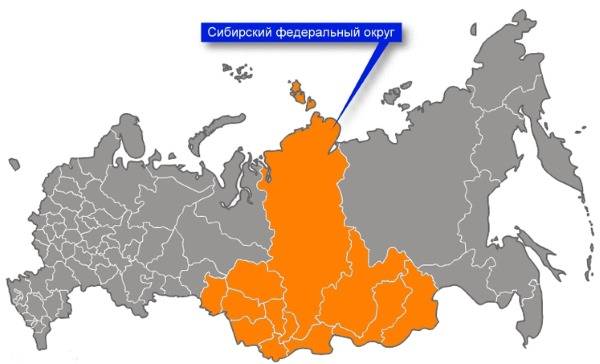 Сибирь на карте фото