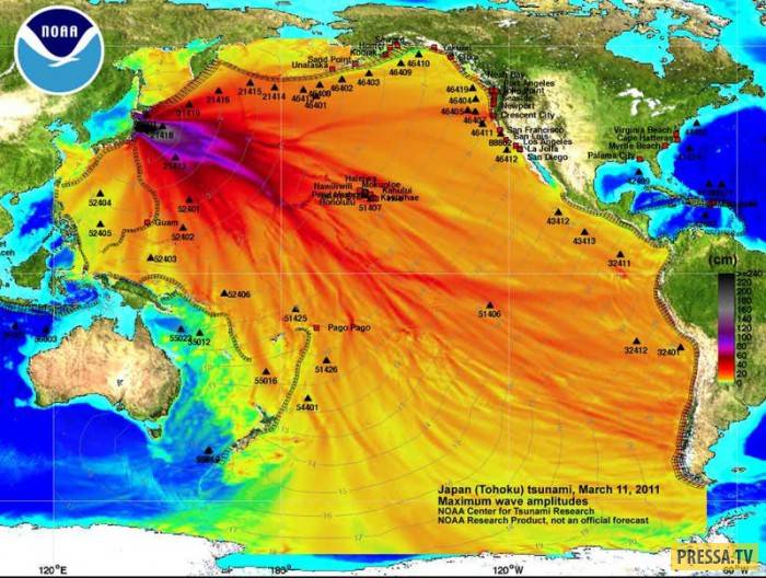 Картинки цунами в тихом океане
