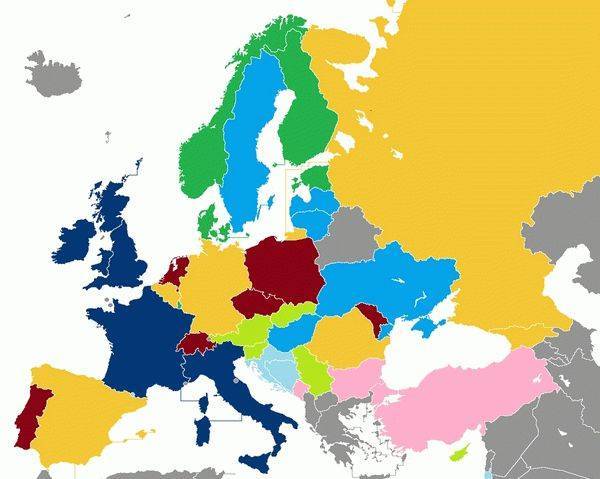 Список европейских стран со столицами