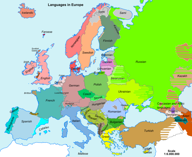 Политическая карта западной европы