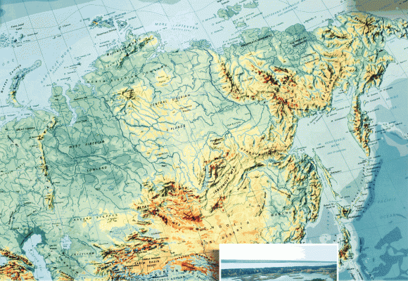 Территория сибири на карте россии