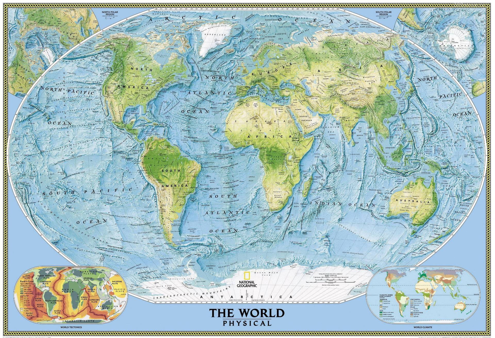 Объемная карта земли