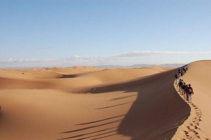 дюны площадь пустыня сахара туризм