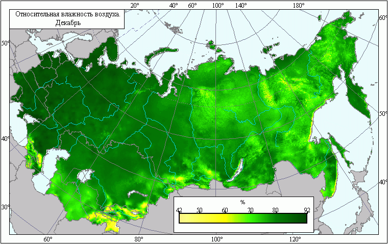 Карта климатических районов россии