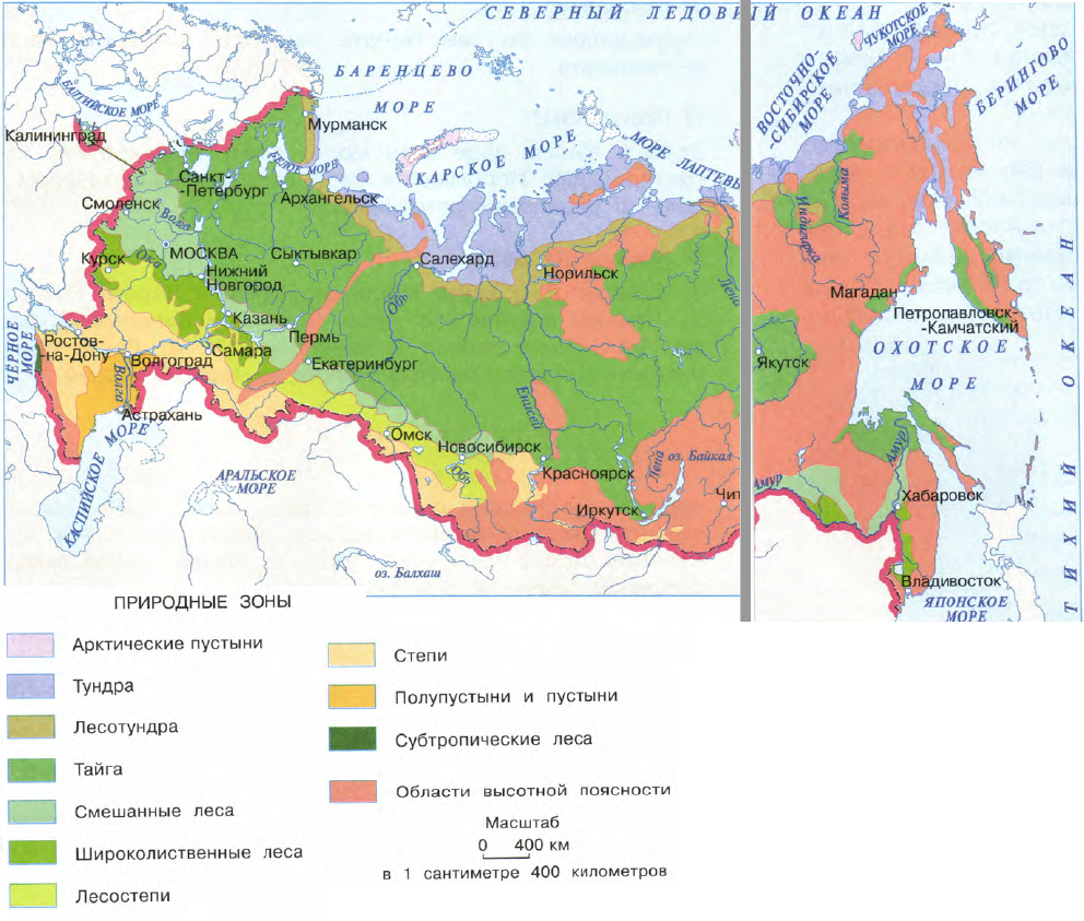 Природные зоны россии тундра