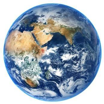 Снимок планеты Земля из космоса