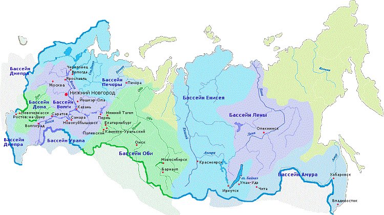 Карта морей россии географическая
